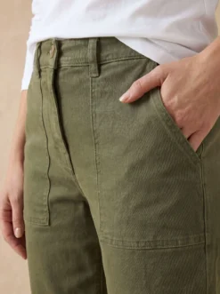 Pantalon cargo 7/8ème élastiqué