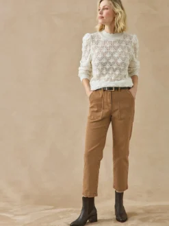 Pantalon cargo 7/8ème élastiqué