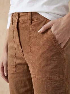 Pantalon cargo 7/8ème élastiqué