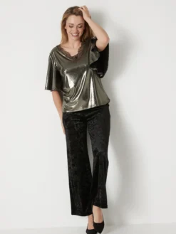 Pantalon chic en velours