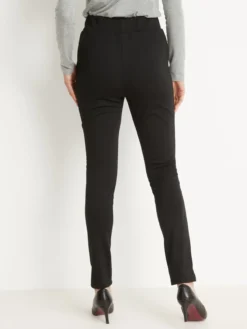 Pantalon droit élastiqué maille milano