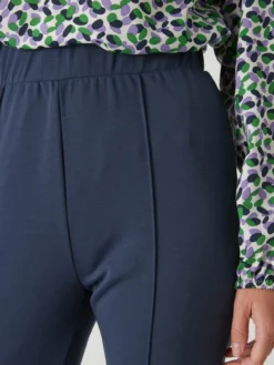 Pantalon droit élastiqué maille milano