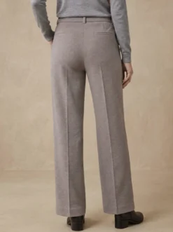Pantalon droit long maille milano