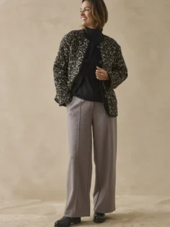 Pantalon droit long maille milano