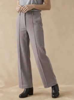 Pantalon droit long maille milano