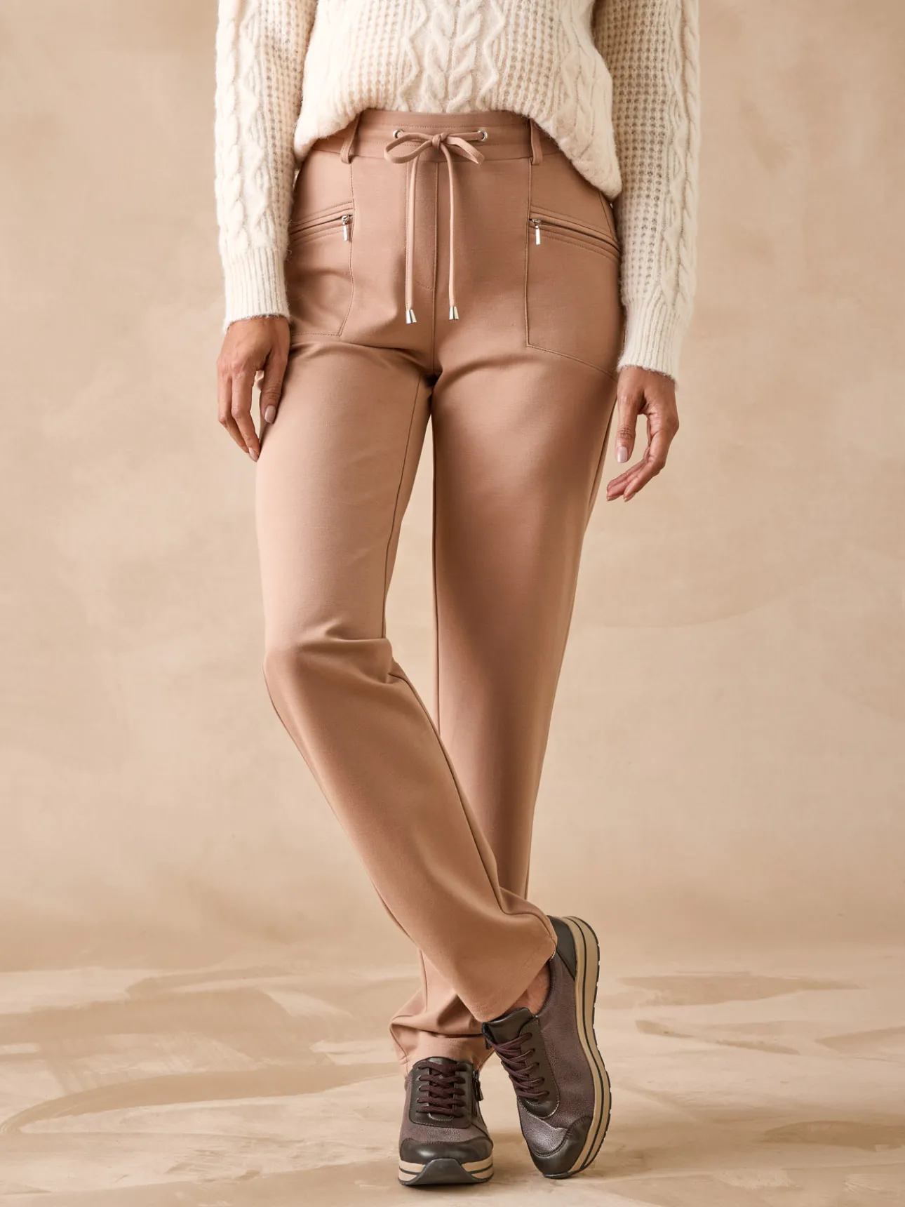 Pantalon détente en maille milano