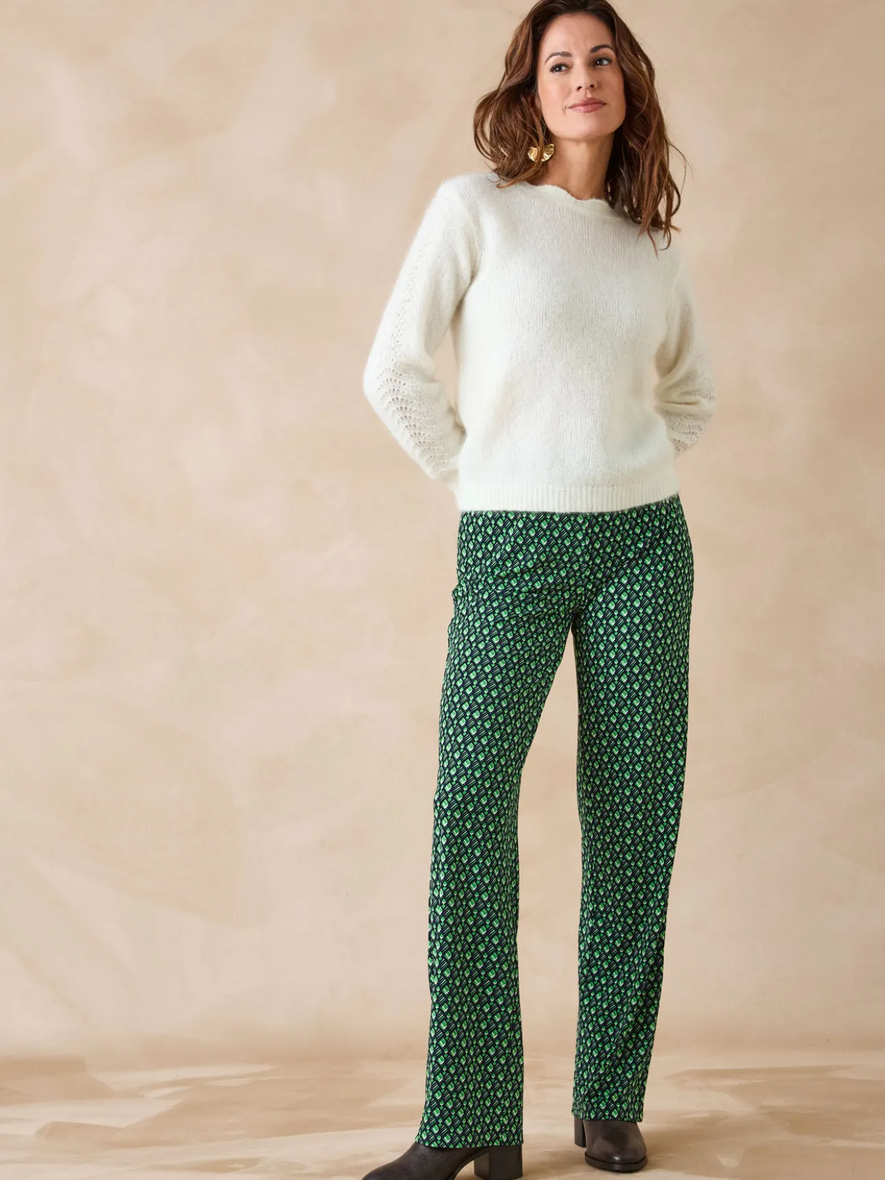 Pantalon en crêpe fluide
