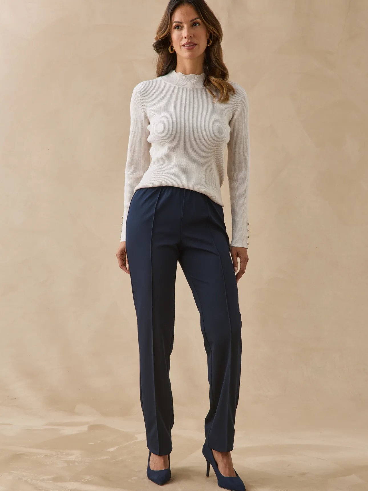 Pantalon en maille stature + d'1,60m