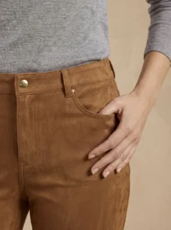 Pantalon en suédine