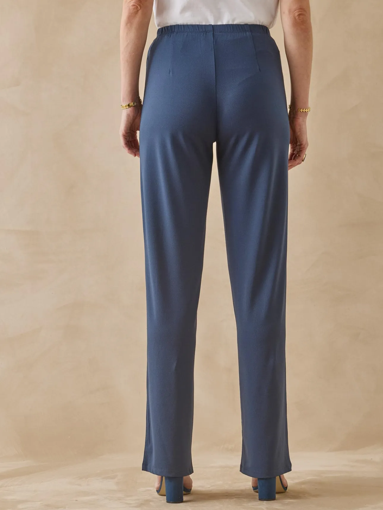 Pantalon entièrement élastiqué en maille
