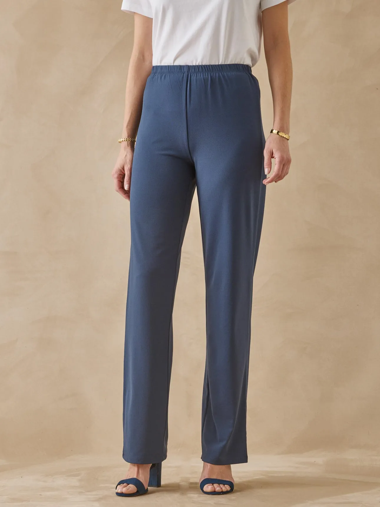 Pantalon entièrement élastiqué en maille