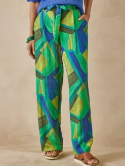 Pantalon fluide bas large