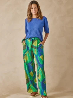 Pantalon fluide bas large
