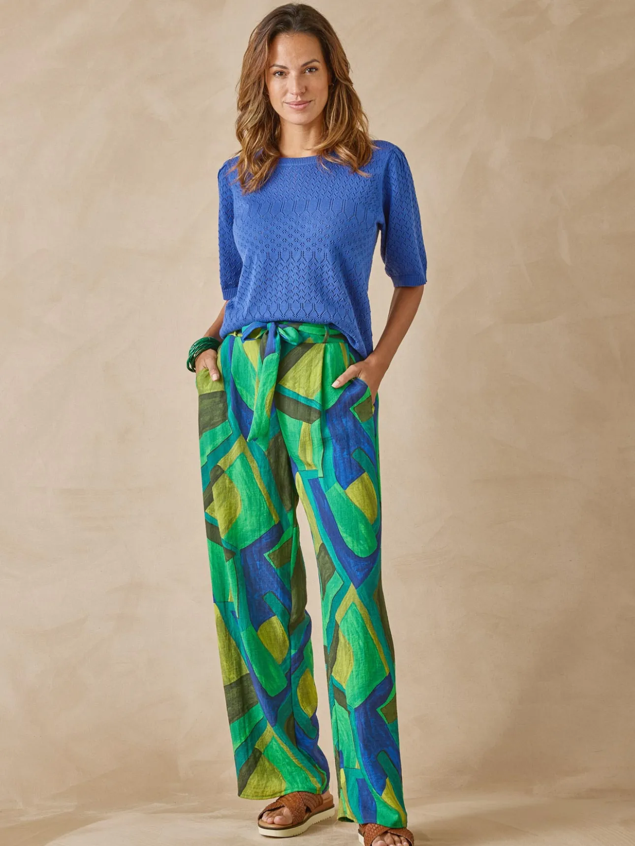 Pantalon fluide bas large