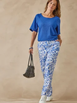Pantalon fluide entièrement élastiqué