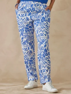 Pantalon fluide entièrement élastiqué