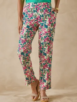 Pantalon fluide entièrement élastiqué