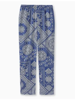 Pantalon fluide entièrement élastiqué