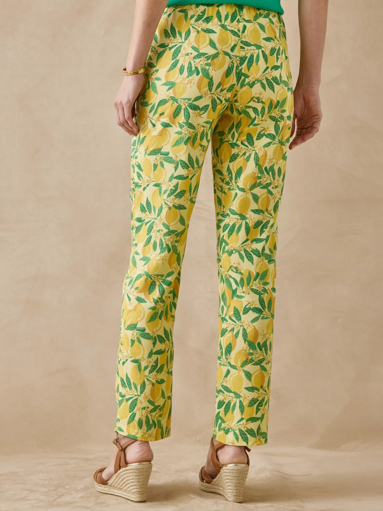 Pantalon fluide entièrement élastiqué