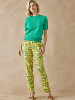 Pantalon fluide entièrement élastiqué