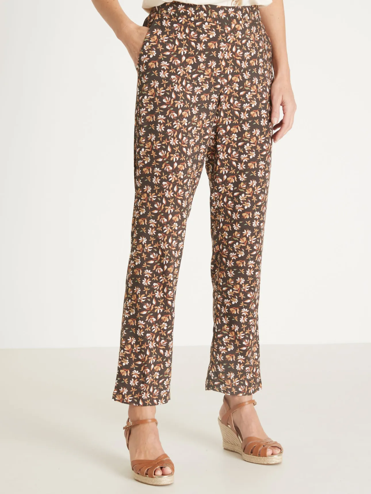 Pantalon fluide élastiqué