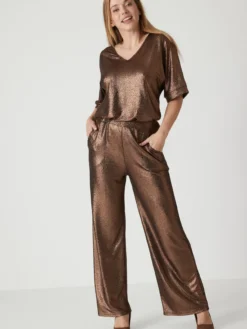 Pantalon irisé élastiqué