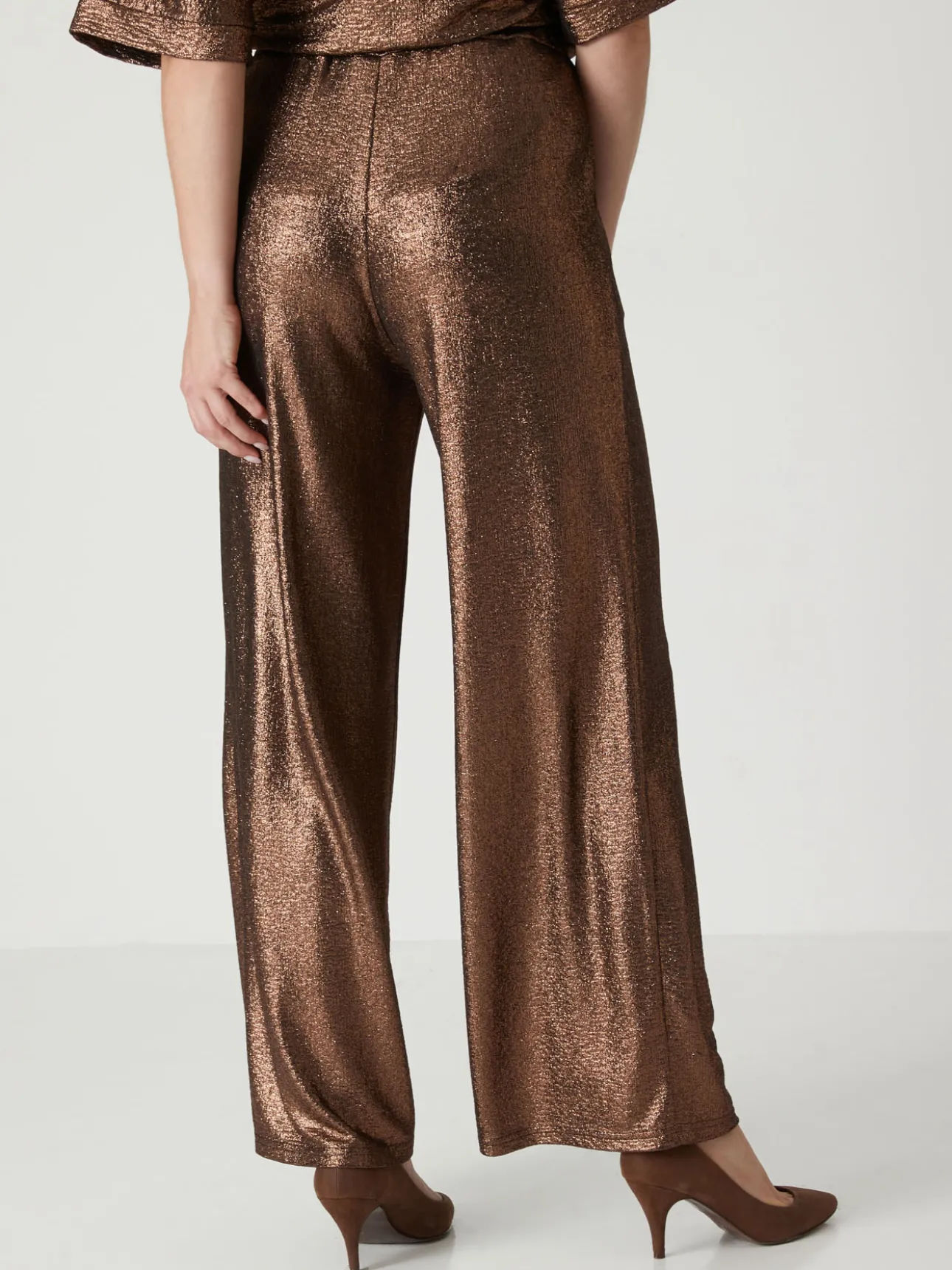 Pantalon irisé élastiqué