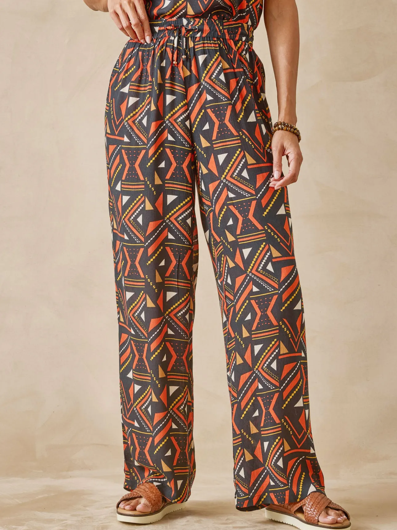 Pantalon large en crêpe