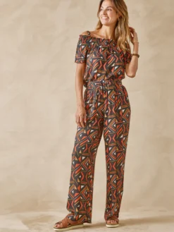Pantalon large en crêpe
