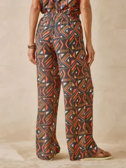 Pantalon large en crêpe