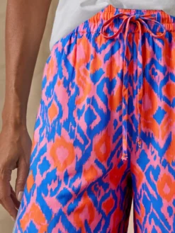 Pantalon large en voile de coton