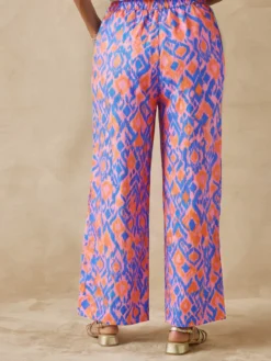 Pantalon large en voile de coton