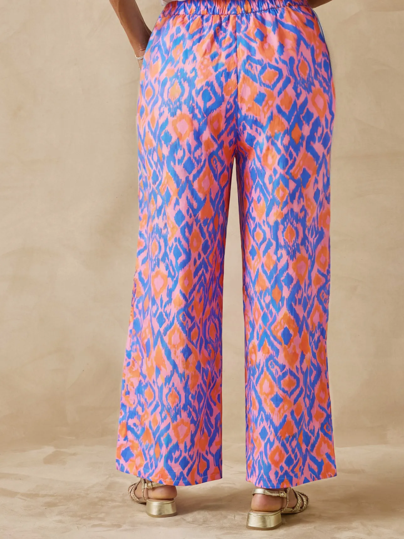 Pantalon large en voile de coton