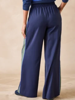 Pantalon large palazzo élastiqué