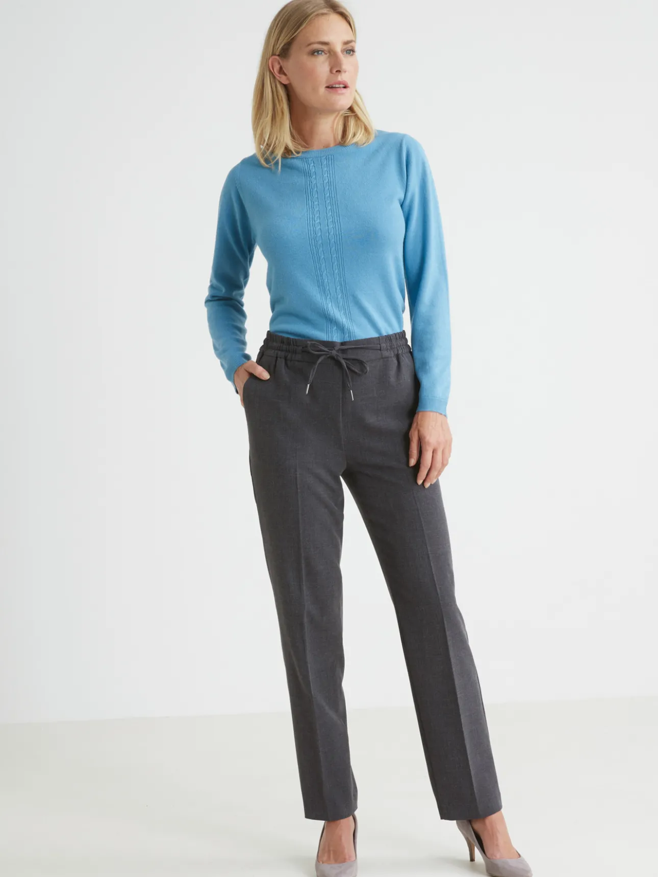 Pantalon élastiqué