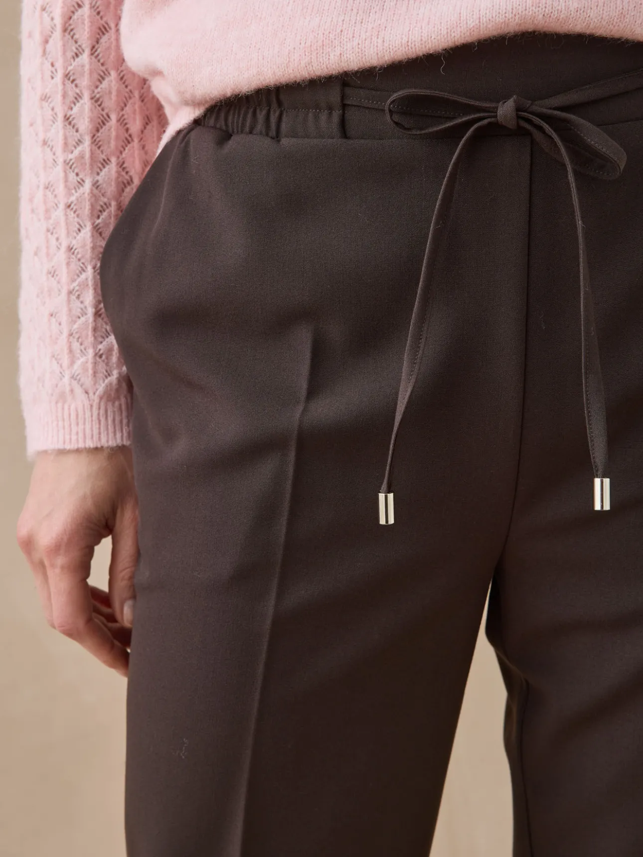 Pantalon élastiqué