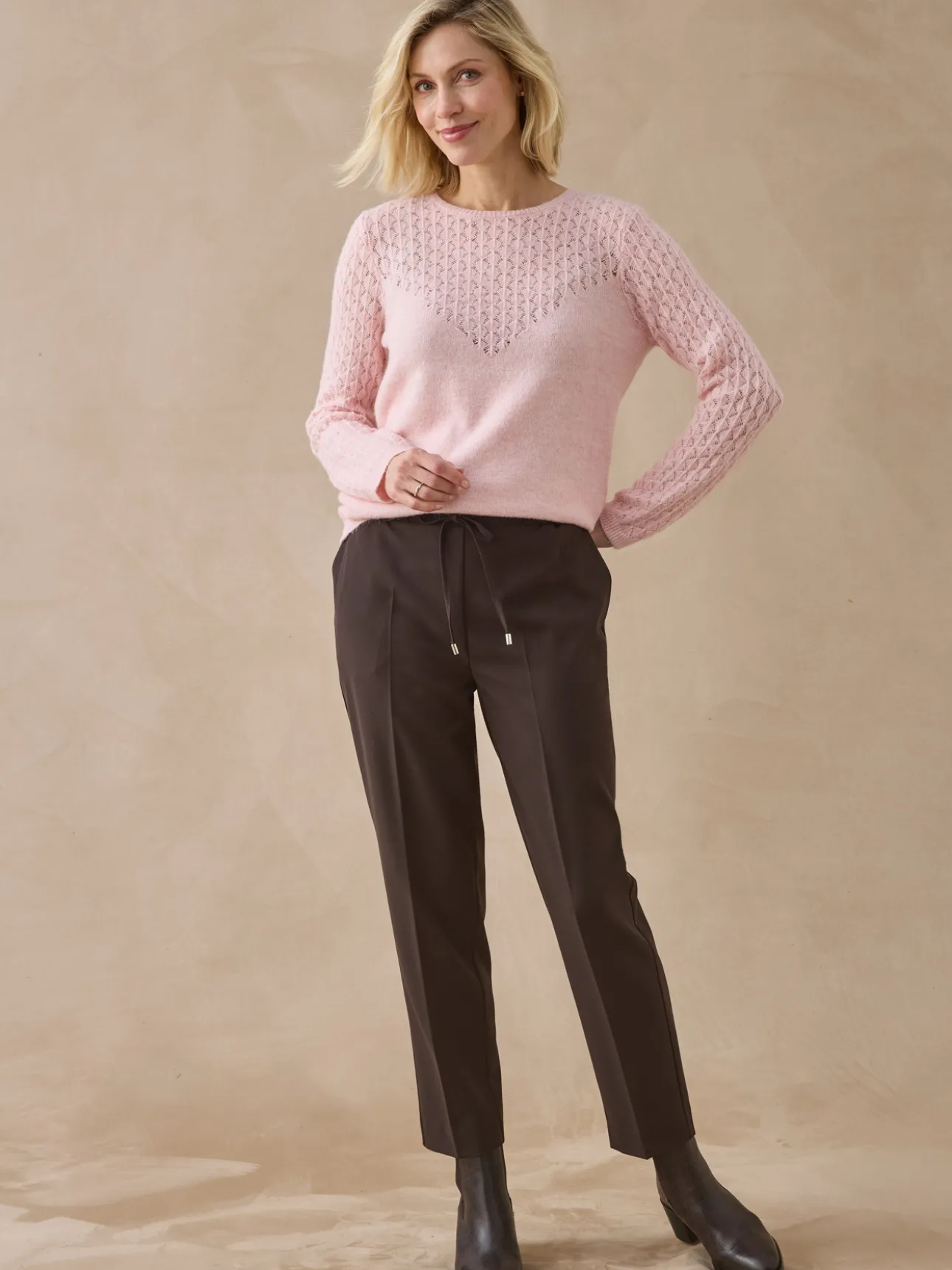 Pantalon élastiqué