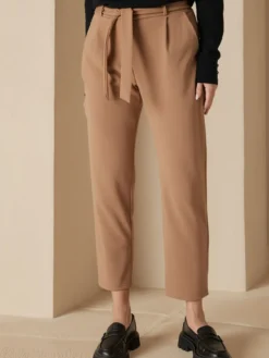 Pantalon élastiqué en maille