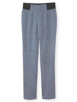 Pantalon élastiqué en maille milano