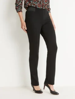 Pantalon élastiqué en maille milano