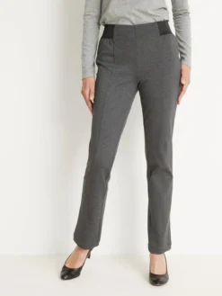 Pantalon élastiqué en maille milano
