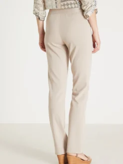 Pantalon élastiqué en maille milano