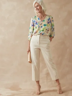 Pantalon 7/8ème en toile extensible