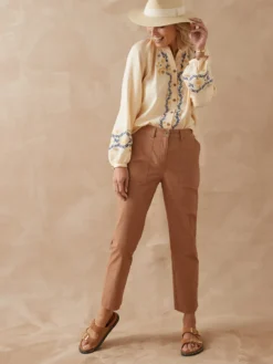 Pantalon 7/8ème en toile extensible