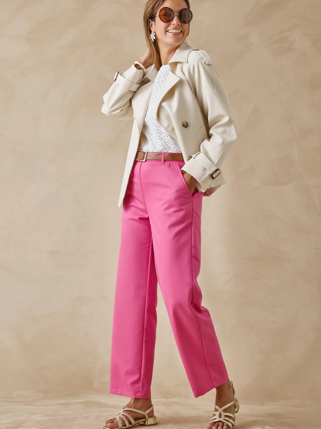 Pantalon 7/8ème élastiqué dos