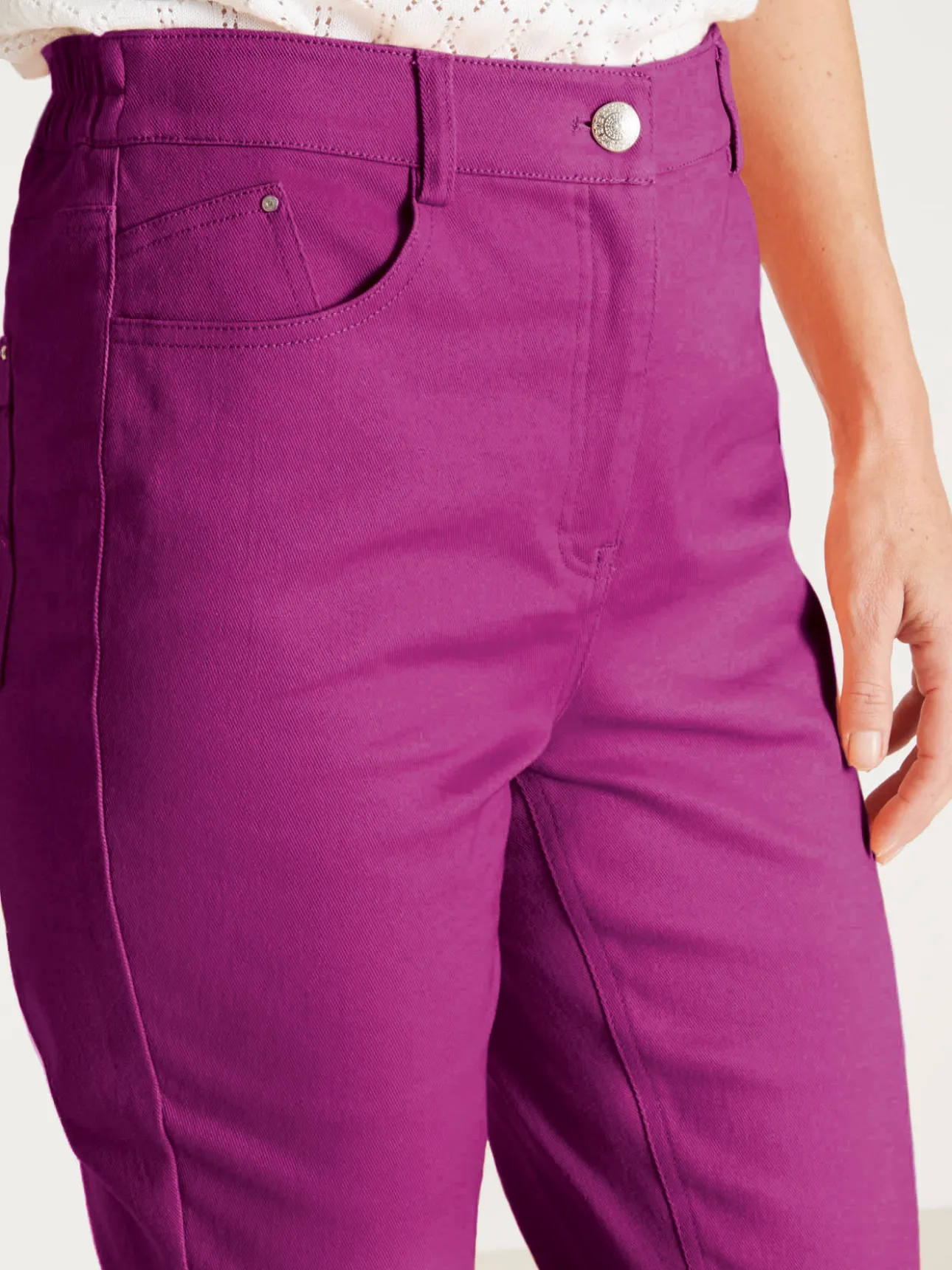 Pantalon 5 poches coupe droite