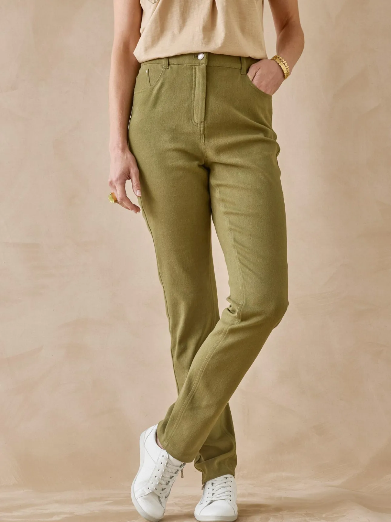 Pantalon 5 poches coupe droite