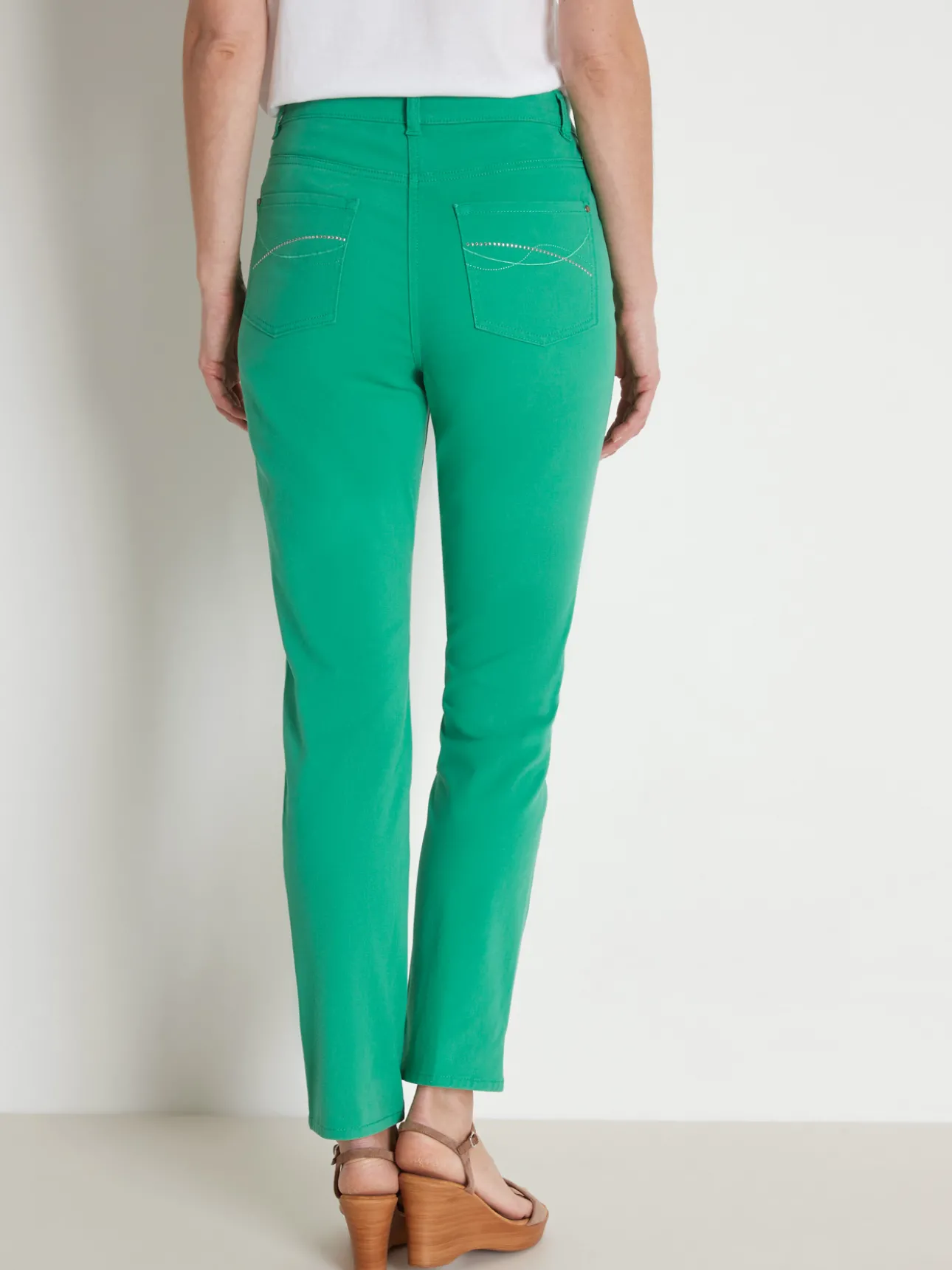 Pantalon 5 poches coupe droite
