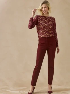 Pantalon 5 poches coupe droite