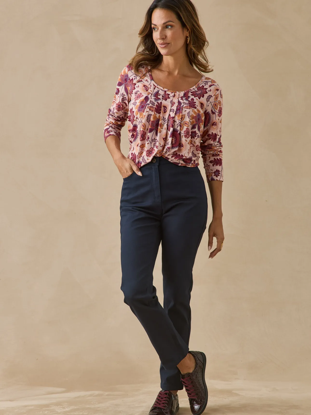 Pantalon 5 poches coupe droite